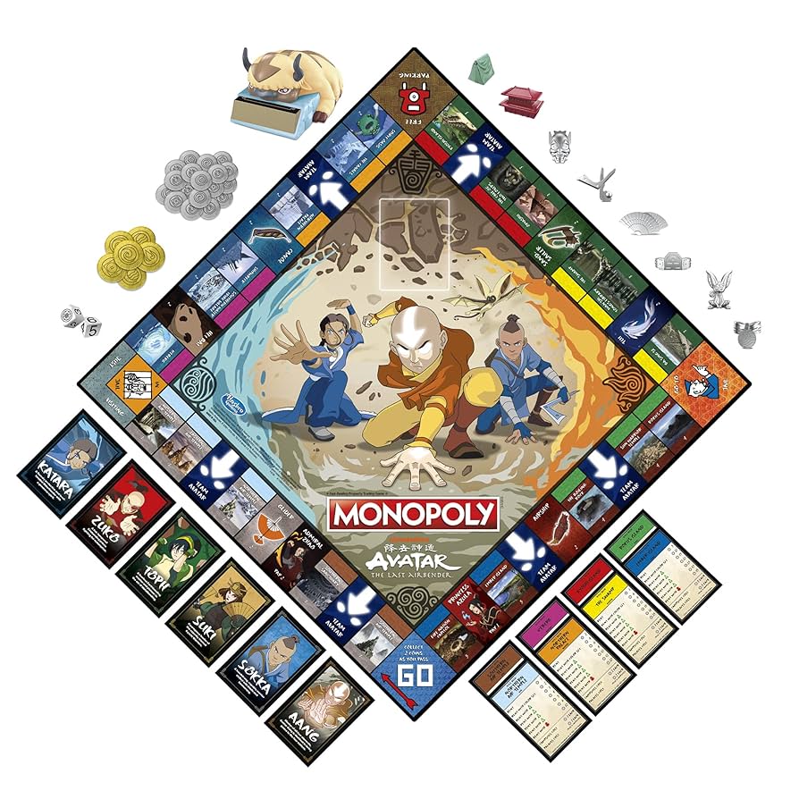 Amazon.com: Hasbro Gaming Monopoly: Avatar: Nickelodeon The